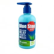 Blue Stop Max Muscle and Joint Relief Gel for Aches and Discomfort, Fresh Peach Scent, 8 oz Bottle