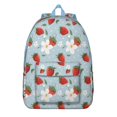 thumbnail image 1 of Blue Strawberry Plants Fruit Backpack for School,Cute School Bag,Schoolbag with Adjustable Shoulder Straps & Padded Back,15.7"x11.8"x5.5", 1 of 5
