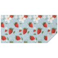 thumbnail image 1 of Trawberry Plants Fruit Flower Leaf Rectangle Tablecloth 60"x120",Waterproof Polyester Rectangle Table Cloth, Wipeable Spillproof Polyester Tablecloth for Dining, Camping, Indoor and Outdoor, 1 of 6