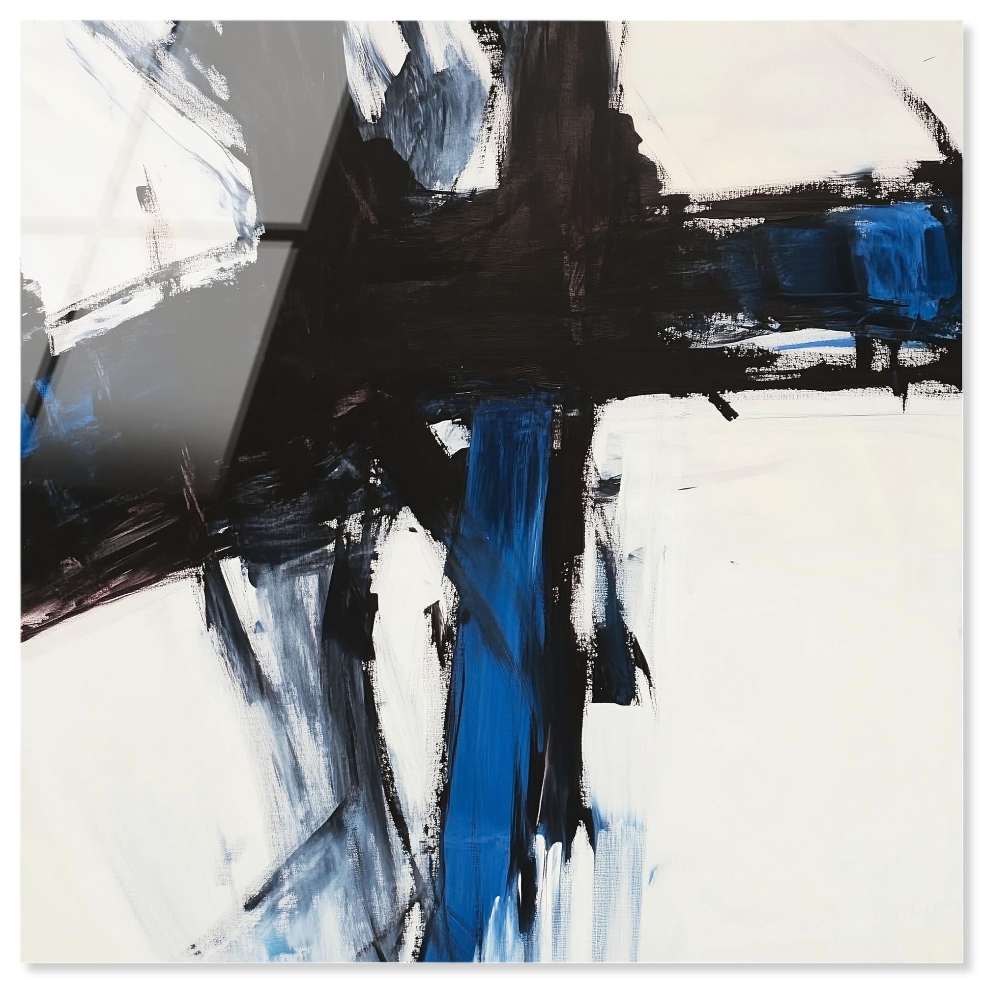 Blue Streak I Acrylic Modern Wall Decor by Art Remedy, Ready to Hang