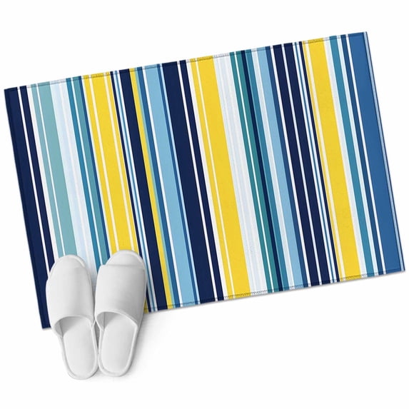 Blue Stripe Large Area Rugs for Bedroom Living Room, Soft Non Slip ...