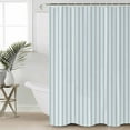 thumbnail image 1 of Blue Striped Bathroom Curtain 96 Inch Shower Curtain with Hooks, Blue White Stripes Farmhouse Waterproof Polyester Bath Curtain Washable Bathtub Curtain 72''x 96'', 1 of 6