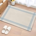 thumbnail image 1 of Blue Striped Bathroom Mats 2x3 FT, Non Slip Small Kitchen Mat, Farmhouse Beige Geometric Minimalist Washable Soft Backed Front Door Throw Rugs Non-Shedding Indoor Outdoor Doormat for Entryway Sink, 1 of 8