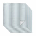 thumbnail image 1 of Blue Striped Cloth Napkins, Blue White Stripes Farmhouse Washable and Reusable Dinner Napkins Set of 8, Table Napkin for Kitchen Party Birthday Wedding Hotel Housewarming 20"x20", 1 of 8