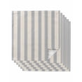thumbnail image 1 of Blue Striped Cloth Napkins Set of 6, Modern Farmhouse Stripes Rustic Washable Reusable Dinner Cocktail Napkin for Kitchen Party Wedding Banquet Holiday Baby Shower Table Decor, 1 of 7