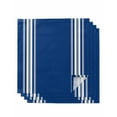 thumbnail image 1 of Blue Striped Cloth Napkins Washable Set of 4, Farmhouse Blue White Stripes Reusable Dinner Table Napkins Cloth Bulk for Weddings Kitchen Restaurants Hotel Events Parties 20 x 20 Inch, 1 of 9