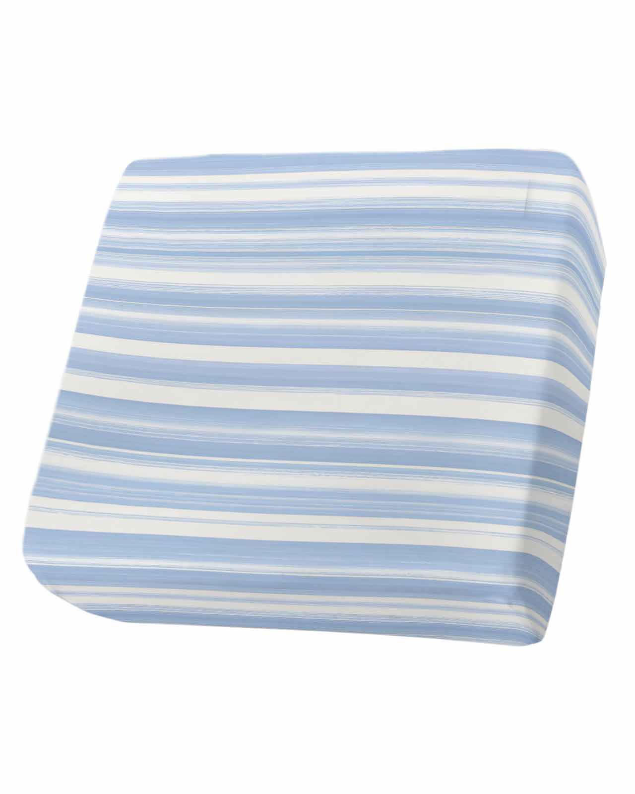 Blue Striped Couch Cushion Covers Stretch, Washable Sofa Seat Covers Individual Seat Cushion Sofa Slipcovers Farmhouse Stripe Modern Abstract Art Couch Cover Furniture Protector S-1PCS