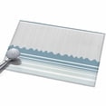 Blue Striped Entryway Rug 2x3ft Washable Non Slip Bathroom Rug Low Pile ...