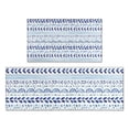 thumbnail image 1 of Blue Striped Geometric Pattern Kitchen Rugs Sets Of 2,Anti Fatigue Kitchen Mat Rugs Non Slip Washable,Decorative Kitchen Floor Mats for Kitchen,Sink,Laundry,17"x30"+17"x47", 1 of 7