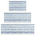thumbnail image 1 of Blue Striped Geometric Pattern Kitchen Rugs Sets Of 3,Kitchen Runner Rugs Non Skid Washable,Decorative Kitchen Floor Mats for Kitchen,Sink,Laundry,17"x30"+ 17"x47" + 17"x59", 1 of 6