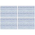 thumbnail image 1 of Blue Striped Geometric Pattern Summer Placemats Table Placemats Set Of 4-Linen Kitchen Washable Placemats Table Mats 11.8"x17.7" Non-Slip Heat Resistant, 1 of 6