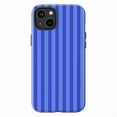 thumbnail image 1 of Blue Striped Phone Case, Minimalist Vertical Stripe Pattern iPhone Cover, Simple Modern Protective Case for iPhone 17 16 15 14 13 12 11 Pro Plus Max Mini, 1 of 6