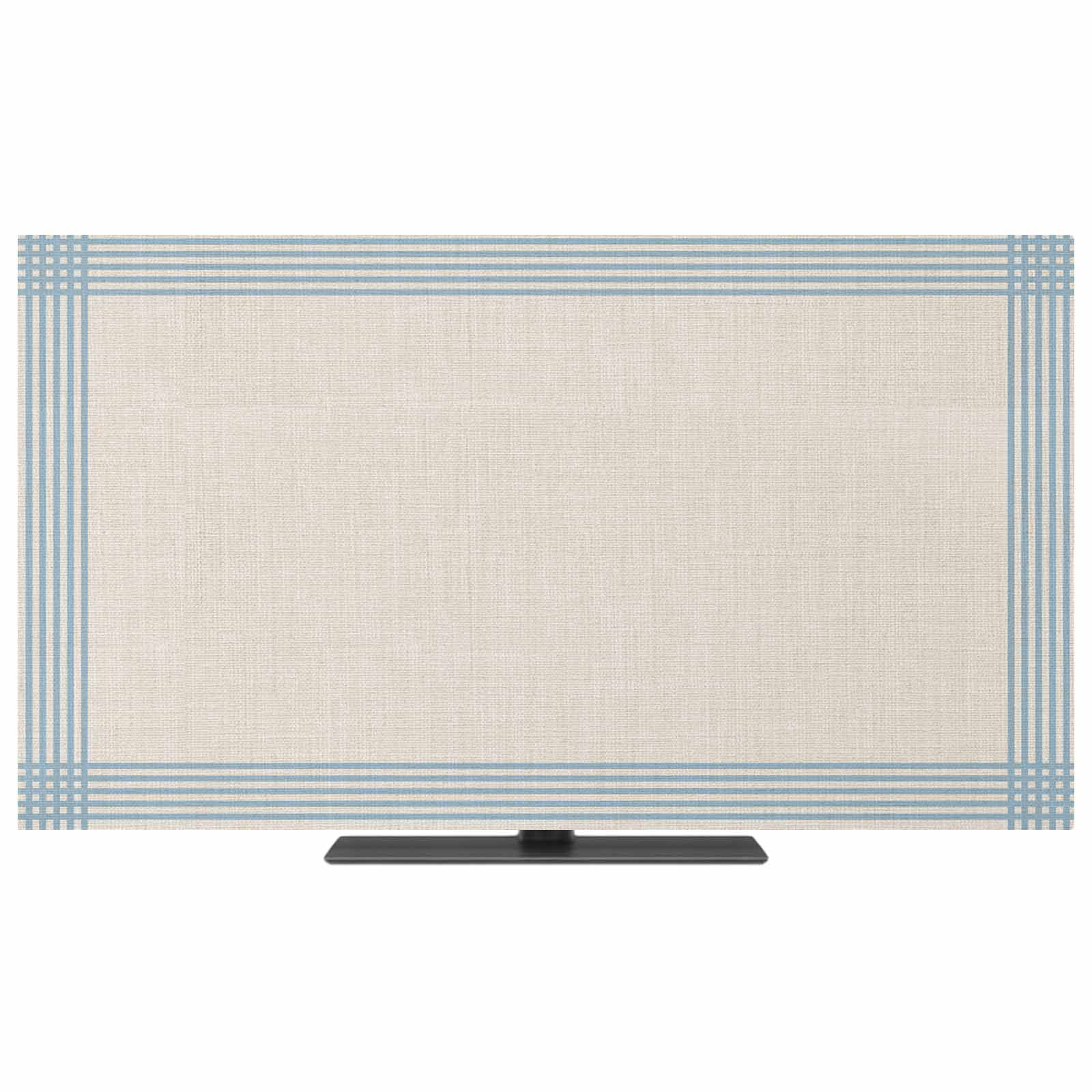 Blue Striped TV Dust Cover,Stretchable TV Screen Desktop Computer ...