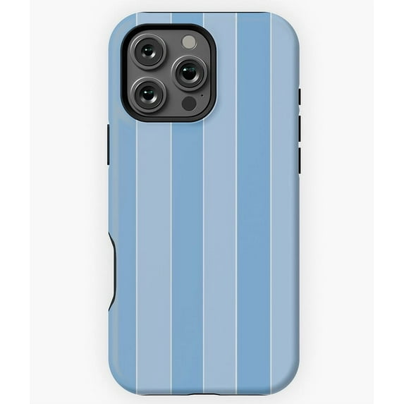 Blue Striped Team Colours Sports N7235 Phone Case for iPhone 17 16 15 14 13 12 11 Pro Max