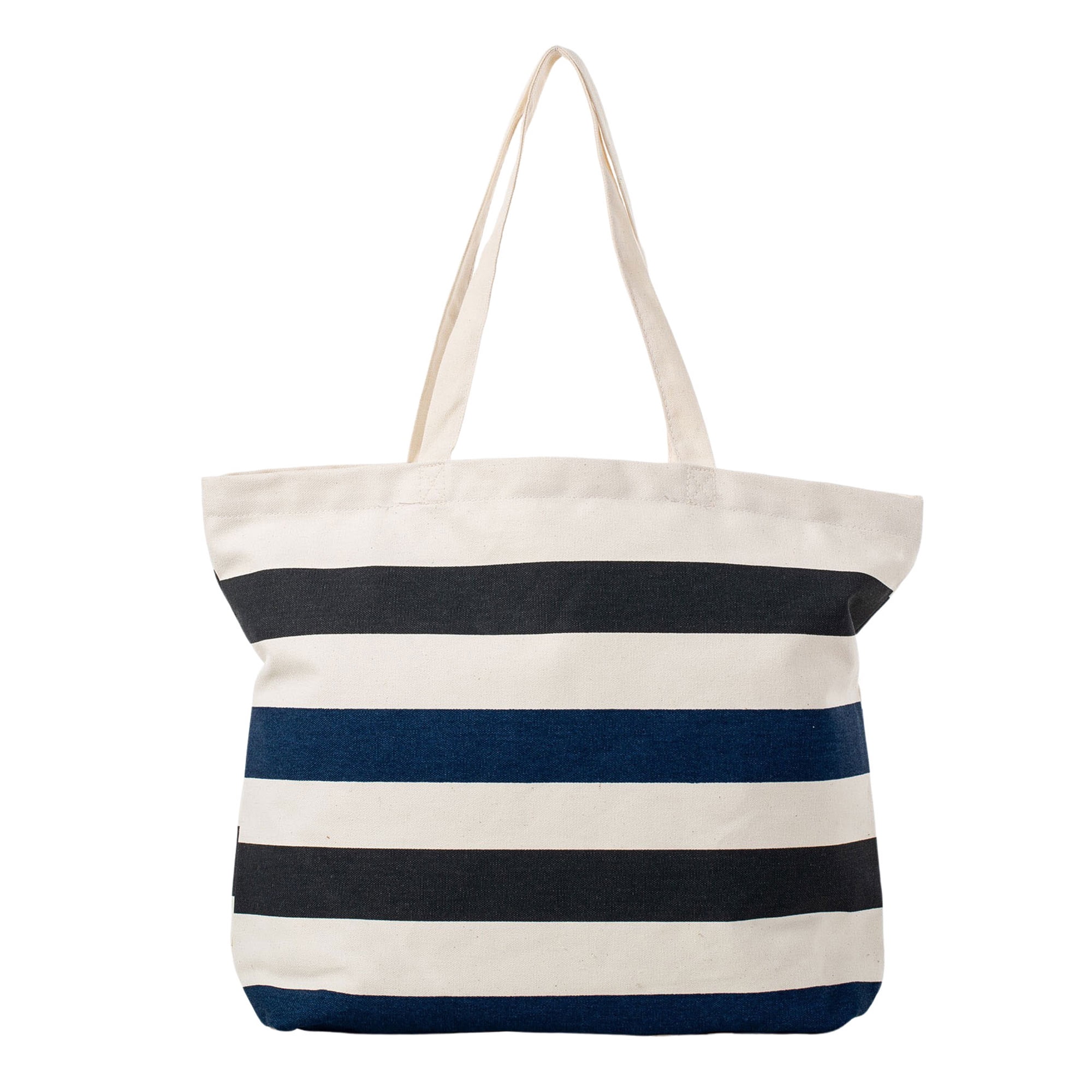 Blue Stripes Canvas Shopping Tote Bag - Walmart.com