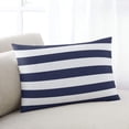 thumbnail image 1 of Blue Stripes King Size Pillow Cover, Pillowcase Protectors with Zipper, Breathable Decorative Throw Pillow Case Cover, Simple Blue White Texture Pillow Shams for Couch Sofa 20x36Inch, 1 of 8