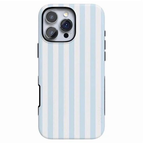 Blue Stripes Pattern Nautical Sailor Classic Line Design Art A1015 Protective Case for iPhone 17 16 15 14 13 12 11 Pro Max