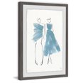 thumbnail image 1 of Blue Strokes Dress Framed Painting Print, 1 of 6