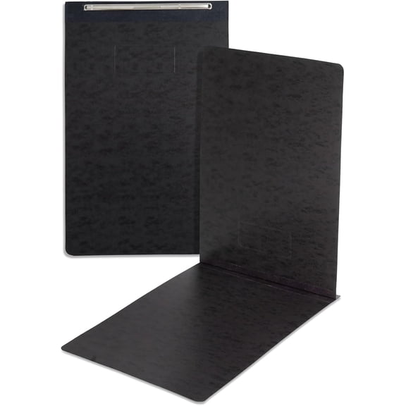 Blue Summit 10 Pressboard Report Covers with Fasteners, 11x17 Folder for Blueprints, 11 x 17 File Folder Tabloid Size Press Board Report Cover, 3” Capacity, 10 Pack, Black