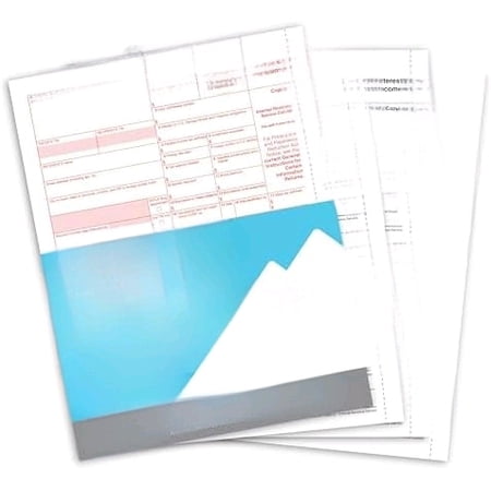 Blue Summit 25 1099 INT Forms 2025, 1099 Interest Forms 2025, 25 Laser 4 Part Tax Form Sets for Interest Income, Compatible with QuickBooks and Accounting Software, 25 Pack$$Office