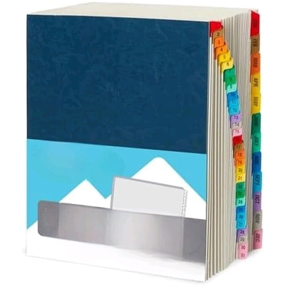 Blue Summit Expandable Monthly File Organizer, Tickler File Combo 31 Daily and 12 Monthly Tabs, Letter Size 12 Month Folder Organizer for Invoices and Documents$$Office