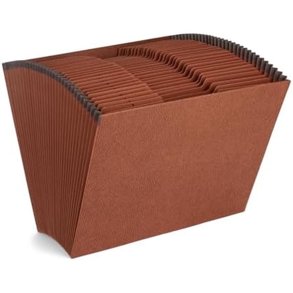 Blue Summit Heavy Duty Accordion File Organizer, Expanding File, Open Top, Letter Size, 31 Day File Organizer with 31 Pockets