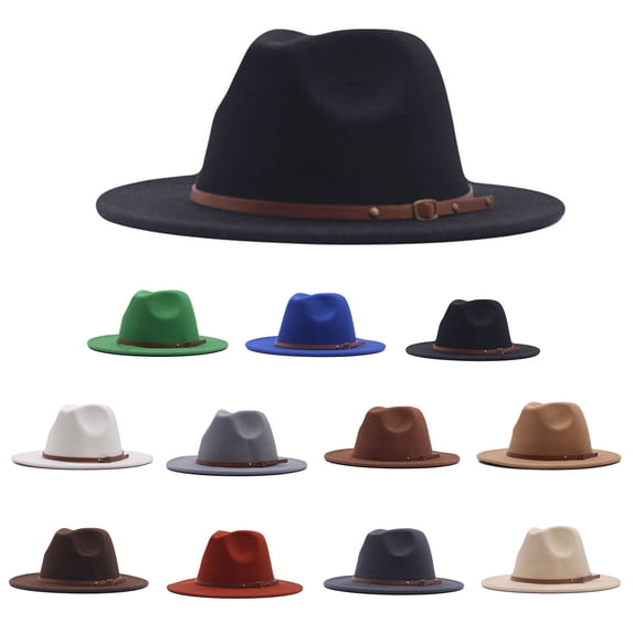 Blue Sun Bucket Hats for Woman Men Wool Fedora Hat Cotton UPF50+ Waterproof Bucket Hat for Fishing, Hiking, Camping One Size