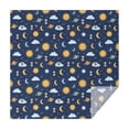 thumbnail image 1 of Blue Sun Moon Cloud Planet Eye Hourglass Pattern Square Tablecloth,Waterproof Square Table Cover,Wipeable Spillproof Washable Table Cover for Home Kitchen Party Decor 42"X42"(107x107cm), 1 of 6