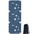 thumbnail image 1 of Blue Sun Moon Cloud Planet Eye Star Pattern Hot Yoga Mat Towel Non Slip for Hot Yoga - Quick-Drying Yoga Mat Cover with 4 Corner Pockets with Travel Bag - Hot Yoga Towel Non Slip 70"x26", 1 of 6