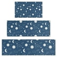 thumbnail image 1 of Blue Sun Moon Cloud Planet Eye Star Pattern Kitchen Rugs Sets Of 3,Kitchen Runner Rugs Non Skid Washable,Decorative Kitchen Floor Mats for Kitchen,Sink,Laundry,17"x30"+ 17"x47" + 17"x59", 1 of 6