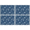 thumbnail image 1 of Blue Sun Moon Cloud Planet Eye Star Pattern Summer Placemats Table Placemats Set Of 4-Linen Kitchen Washable Placemats Table Mats 11.8"x17.7" Non-Slip Heat Resistant, 1 of 6