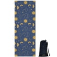 thumbnail image 1 of Blue Sun Moon Cloud Star Pattern Hot Yoga Mat Towel Non Slip for Hot Yoga - Quick-Drying Yoga Mat Cover with 4 Corner Pockets with Travel Bag - Hot Yoga Towel Non Slip 70"x26", 1 of 6