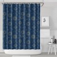 thumbnail image 1 of Blue Sun Moon Cloud Star Pattern Shower Curtain 84"x72" ,Bathroom Decorative Shower Curtains Set with 12 Hooks,Modern Waterproof Washable Shower Curtain, 1 of 6