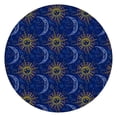 thumbnail image 1 of Blue Sun Moon Constellation Pattern Round Fitted Tablecloth with Elastic Edge,Dining Table Cover Waterproof,Outdoor Round Tablecloth for Camping,Dining,Indoor and Outdoor, 1 of 7
