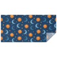 thumbnail image 1 of Blue Sun Moon Star Pattern Rectangle Tablecloth 60"x120",Waterproof Polyester Rectangle Table Cloth, Wipeable Spillproof Polyester Tablecloth for Dining, Camping, Indoor and Outdoor, 1 of 6
