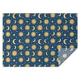 thumbnail image 1 of Blue Sun Moon Star Pattern Rectangle Tablecloth 60"x84",Waterproof Polyester Rectangle Table Cloth, Wipeable Spillproof Polyester Tablecloth for Dining, Camping, Indoor and Outdoor, 1 of 5