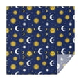 thumbnail image 1 of Blue Sun Moon Star Pattern Square Tablecloth,Waterproof Square Table Cover,Wipeable Spillproof Washable Table Cover for Home Kitchen Party Decor 60"x60"(152x152cm), 1 of 6
