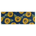 thumbnail image 1 of Blue Sunflower Leaf Pattern Kitchen Rug Mat,Kitchen Runner Rugs Non Skid Washable,Decorative Kitchen Floor Mats for Kitchen,Sink,Laundry,17"X47", 1 of 5