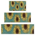 thumbnail image 1 of Blue Sunflower Pattern Kitchen Rugs Sets Of 3,Kitchen Runner Rugs Non Skid Washable,Decorative Kitchen Floor Mats for Kitchen,Sink,Laundry,17"x30"+ 17"x47" + 17"x59", 1 of 6