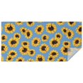 thumbnail image 1 of Blue Sunflower Pattern Rectangle Tablecloth 60"x120",Waterproof Polyester Rectangle Table Cloth, Wipeable Spillproof Polyester Tablecloth for Dining, Camping, Indoor and Outdoor, 1 of 6