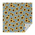 thumbnail image 1 of Blue Sunflower Pattern Square Tablecloth,Waterproof Square Table Cover,Wipeable Spillproof Washable Table Cover for Home Kitchen Party Decor 60"x60"(152x152cm), 1 of 6