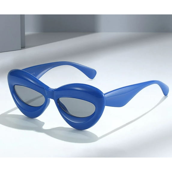 Blue Sunglasses Beach Style Party Luxury Model Eye Wear