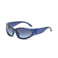 thumbnail image 1 of Blue Sunglasses Unisex Running Golfing Style Retro Light Weight, 1 of 2