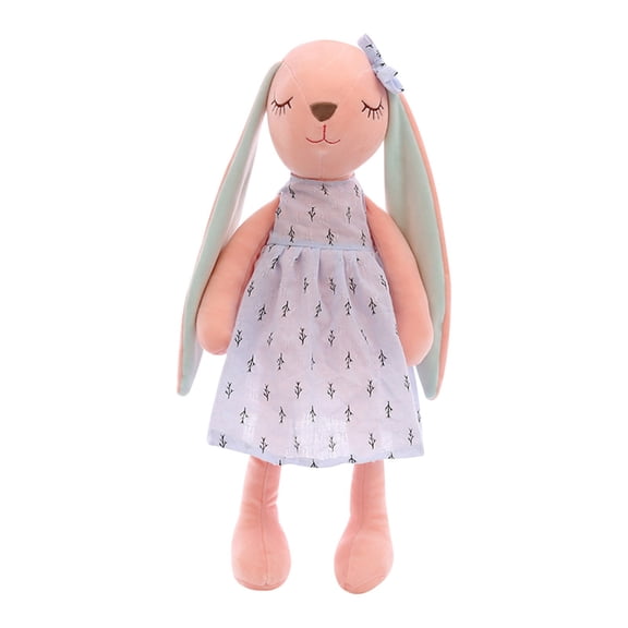 Blue Super Soft Easter Bunny Plush Doll 55Cm Blue Tone Stuffed Rabbit Toy For Children Soothing Doll Cuddly Animal Ornament For Baby Kids Room Decor