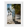 thumbnail image 1 of Stupell Industries Blue Surfboard Coastal Blur White Framed Print Under Glass, design by LSR Design Studio, 20 x 14, 1 of 10