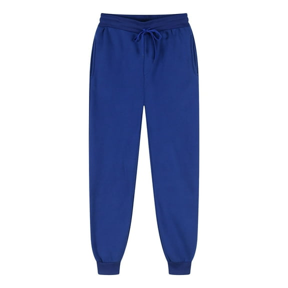 Blue Sweatpants Women Solid Color Hoodie Loose Casual Comfortable Sports Pants