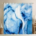 thumbnail image 1 of Blue Swirl Blackout Curtains Navy Marble Curtains Psychedelic Stone Pattern Curtains & Drapes Watercolor Artwork Black Out Curtains Modern Abstract Window Curtains for All Seasons Luxury Room Decor, 1 of 6