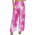 Blue Swirl Tie Dye Pants Female Abstract Print Street Style Print