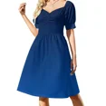 thumbnail image 1 of Blue.Symbolizes inspiration stability kindness. Ombre. gradient. Sleeveless Dress women clothes clothes, 1 of 7