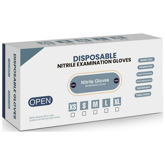 Blue Synthetic Nitrile Gloves